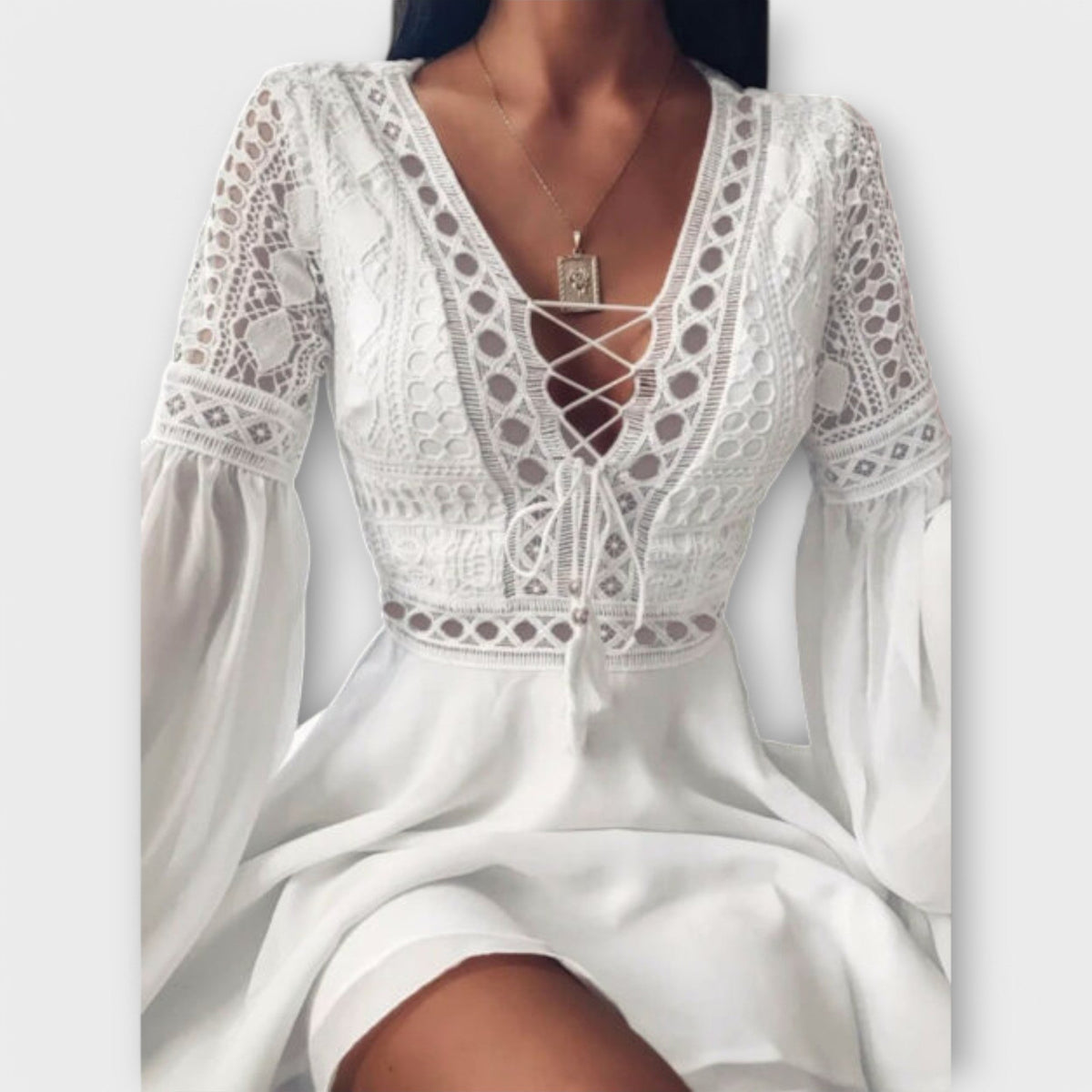 Birte – Kort boho-kjole