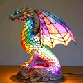 Kunstlampe i Glasmosaik – Enchanting Dragon