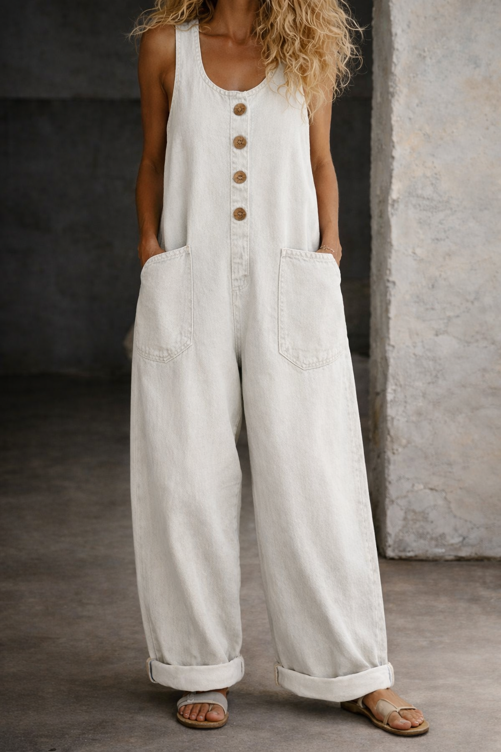 Victoria – Vintagevaskede denimoveralls