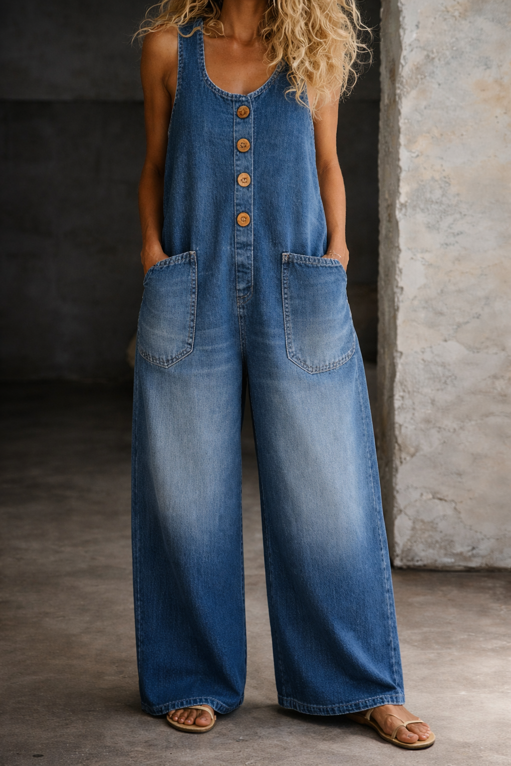 Katja – Overalls i vintagebomuld