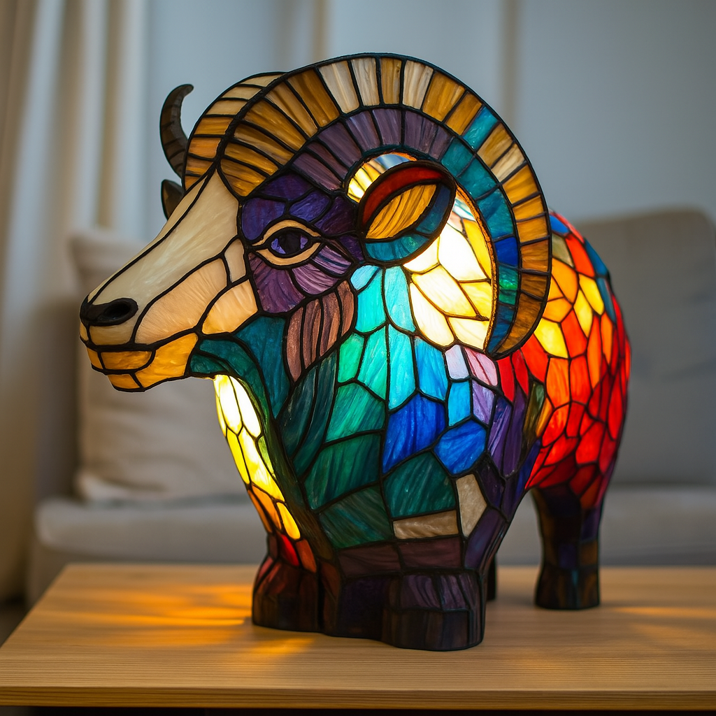 Kunstlampe i Glasmosaik – Enchanting