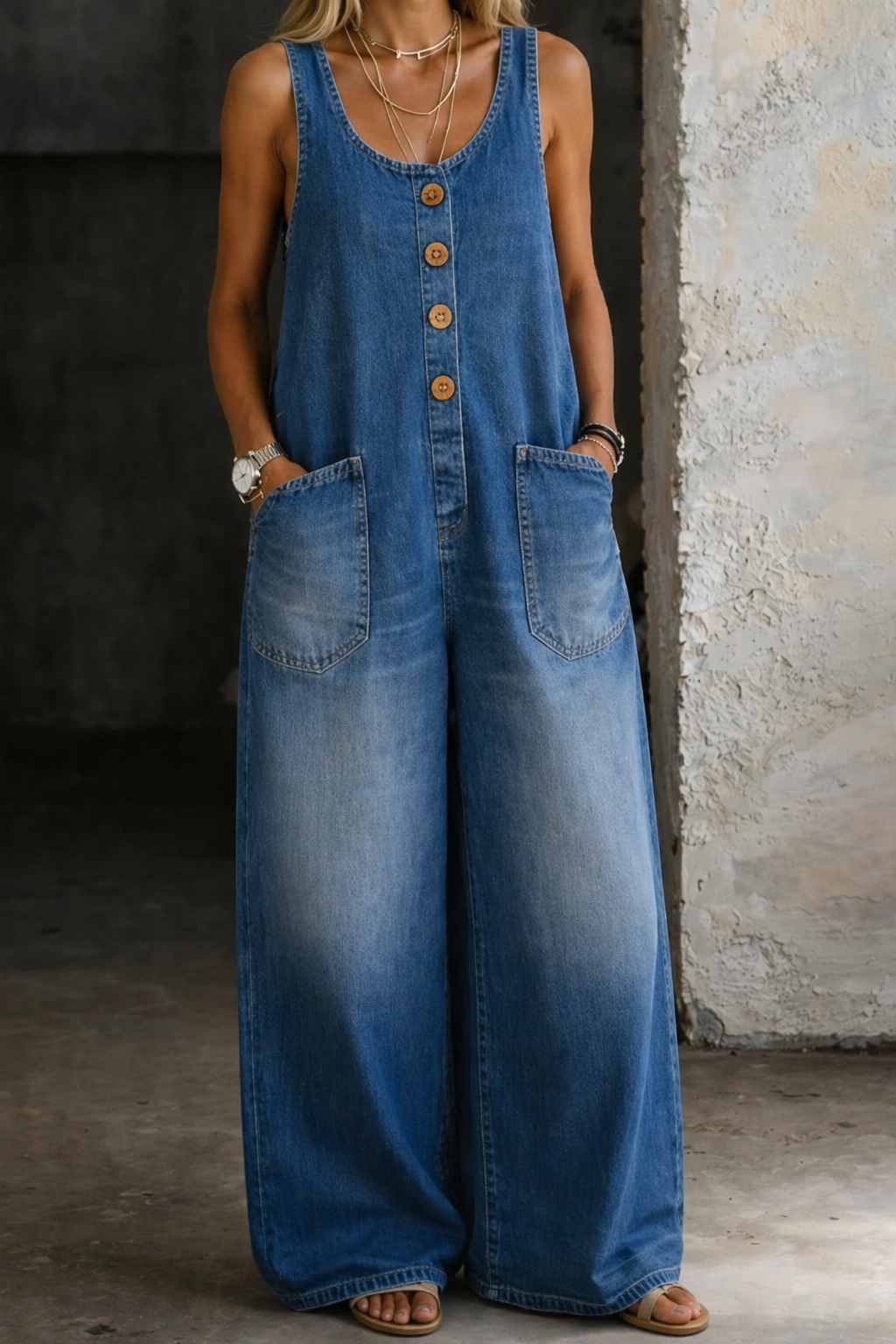 Katja – Overalls i vintagebomuld