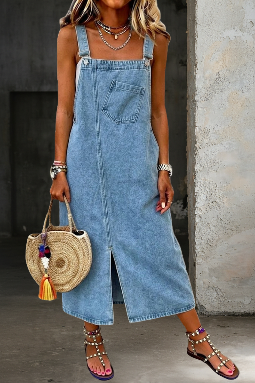 Trine – Casual spencerkjole i denim