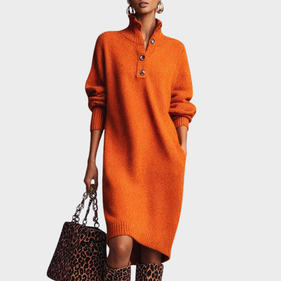 Tulla | Elegant vinterkjole med knapper