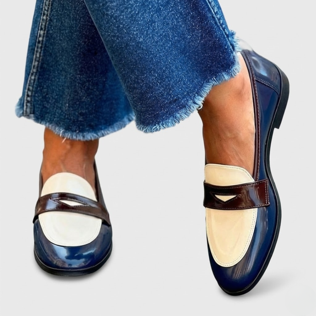 Britta | Loafers med kontrast