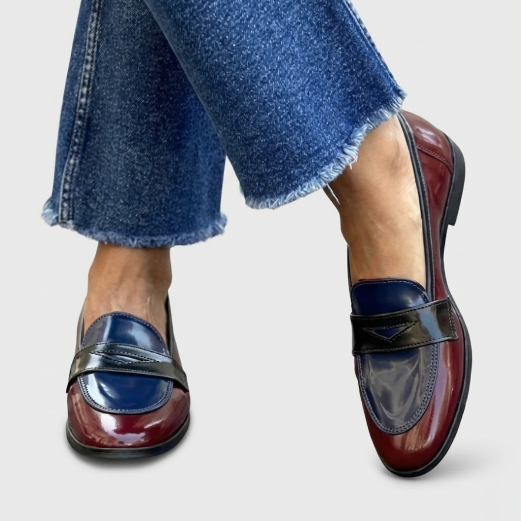 Britta | Loafers med kontrast