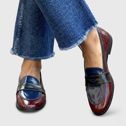 Britta | Loafers med kontrast