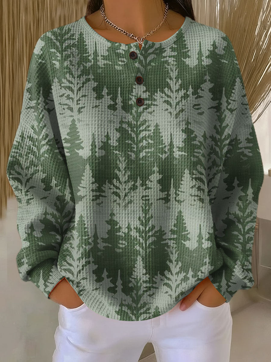 Inga™ – Klassisk sweatshirt med træmotiv