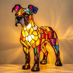 Kunstlampe i Glasmosaik – Fantastic Boxer