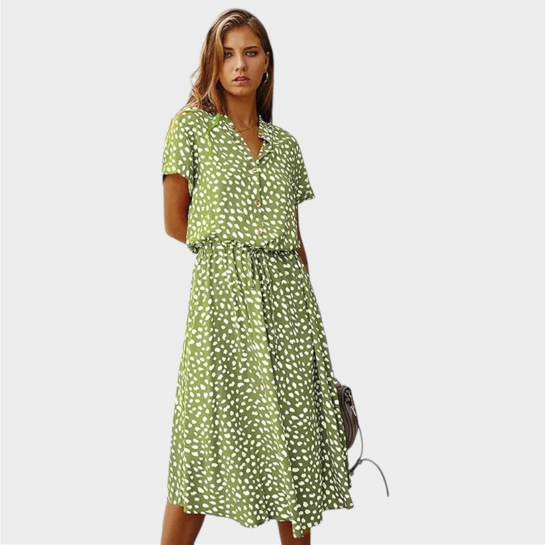 Eva | Elegant flerfarvet sommerkjole