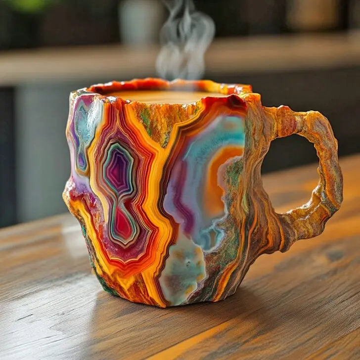 Kunstlampe i Glasmosaik – Crystal Mug