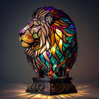 Kunstlampe i Glasmosaik – Mufasa – Enchanting Lion