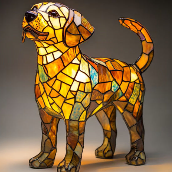 Kunstlampe i Glasmosaik – Magic