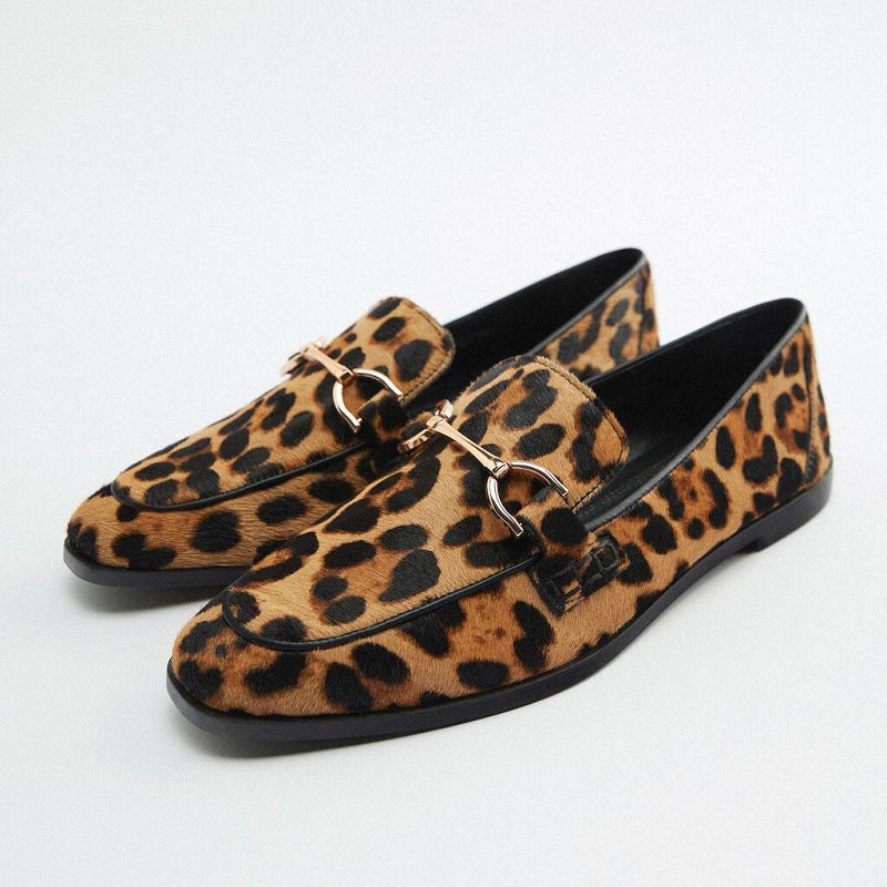 Thit | Loafers med leopardprint