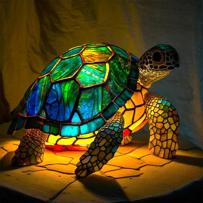 Kunstlampe i Glasmosaik – Molokai OceanTurtle