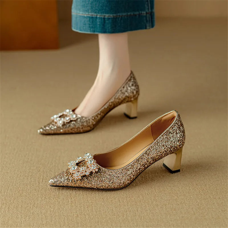 Marna | Pumps med glitter