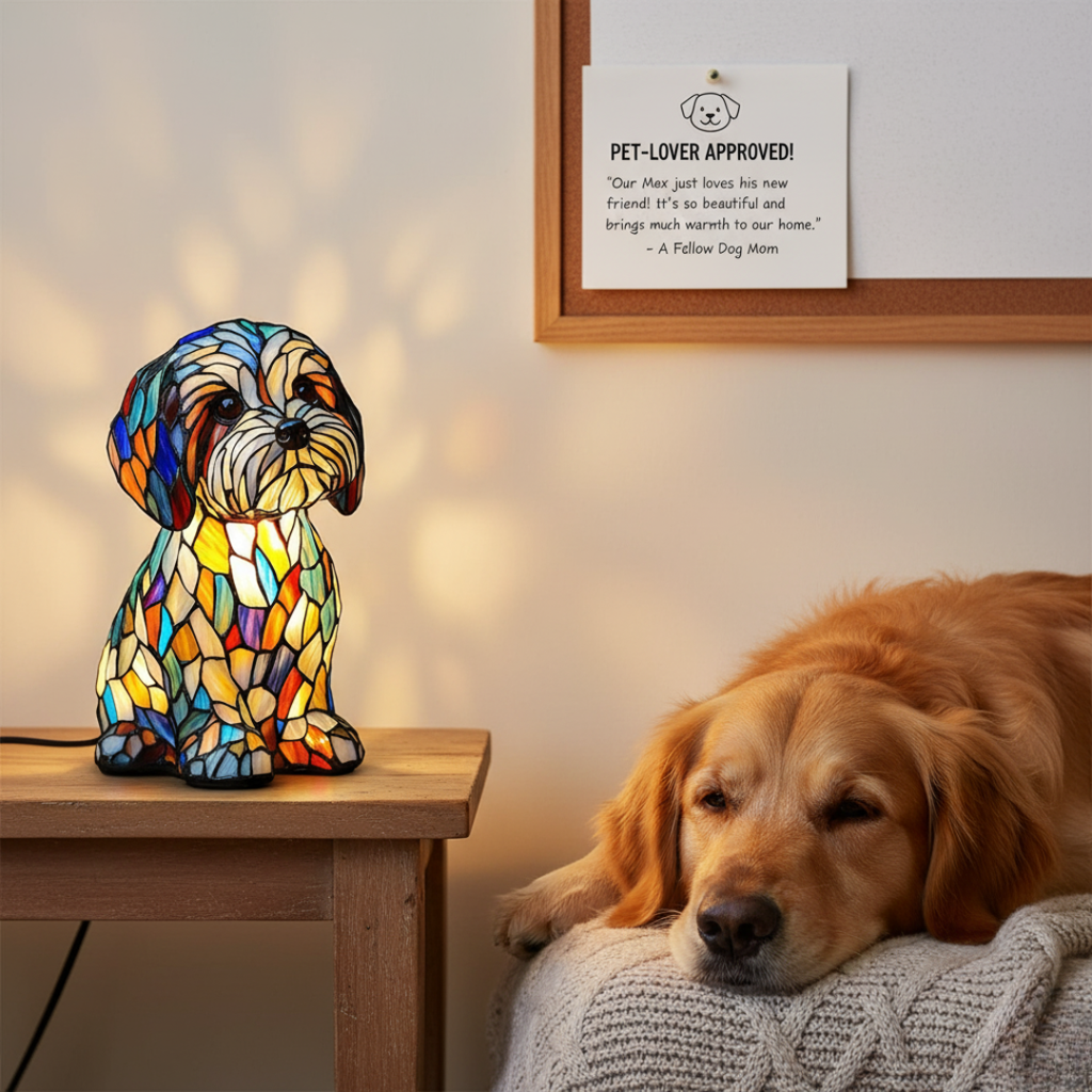 Kunstlampe i Glasmosaik – Joy Together