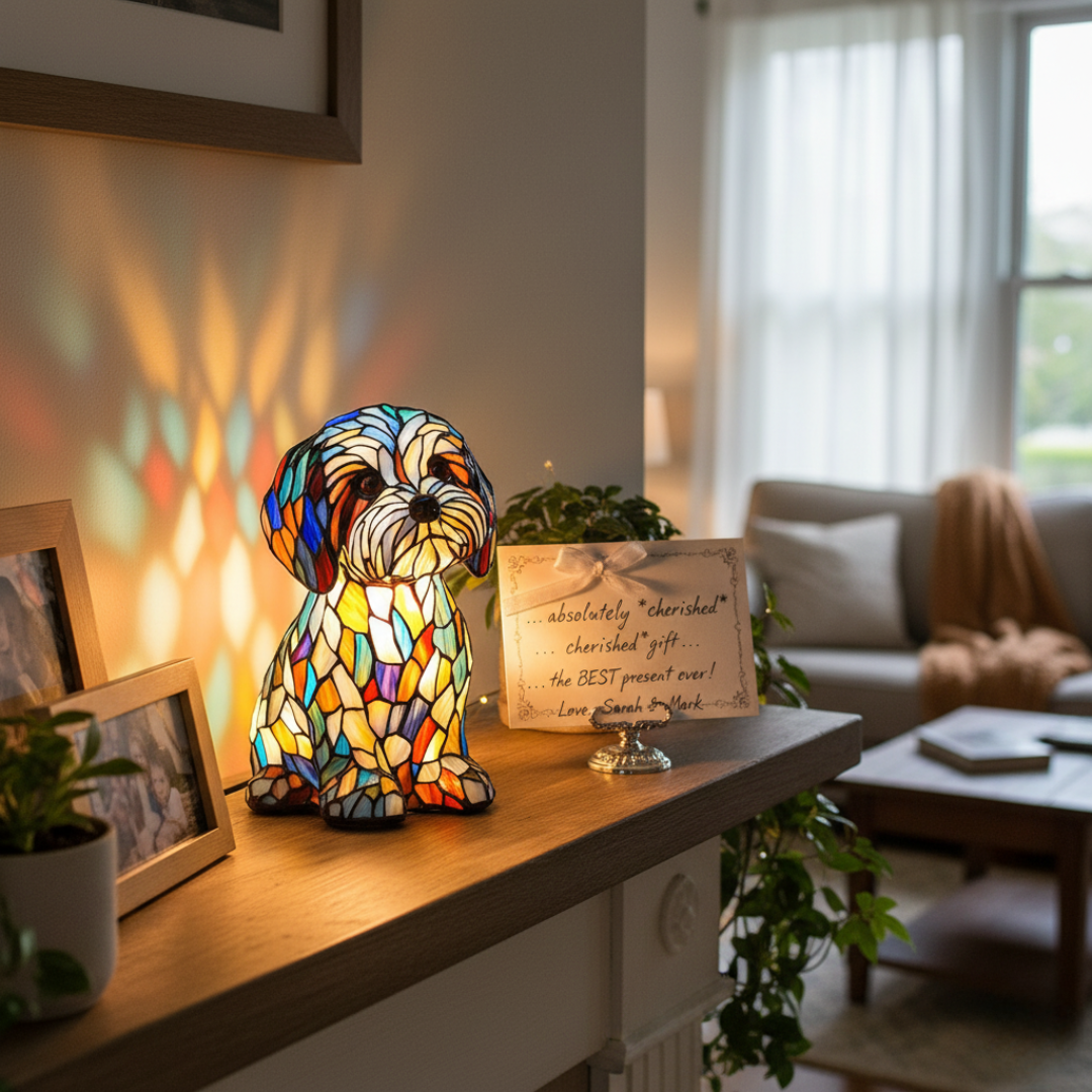 Kunstlampe i Glasmosaik – Joy Together