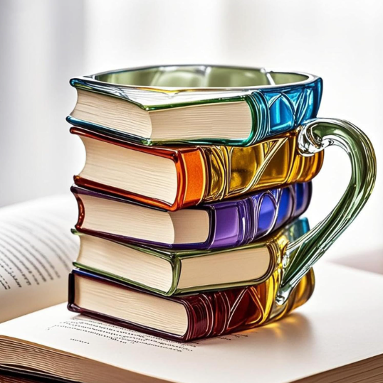 Kunstlampe i Glasmosaik – Aurora 3D Book Mug