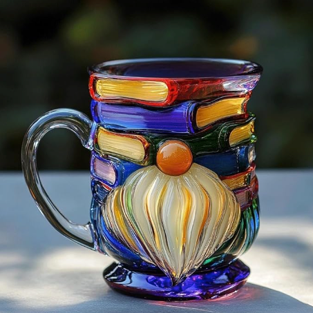 Kunstlampe i Glasmosaik – Book 3D Book Mug