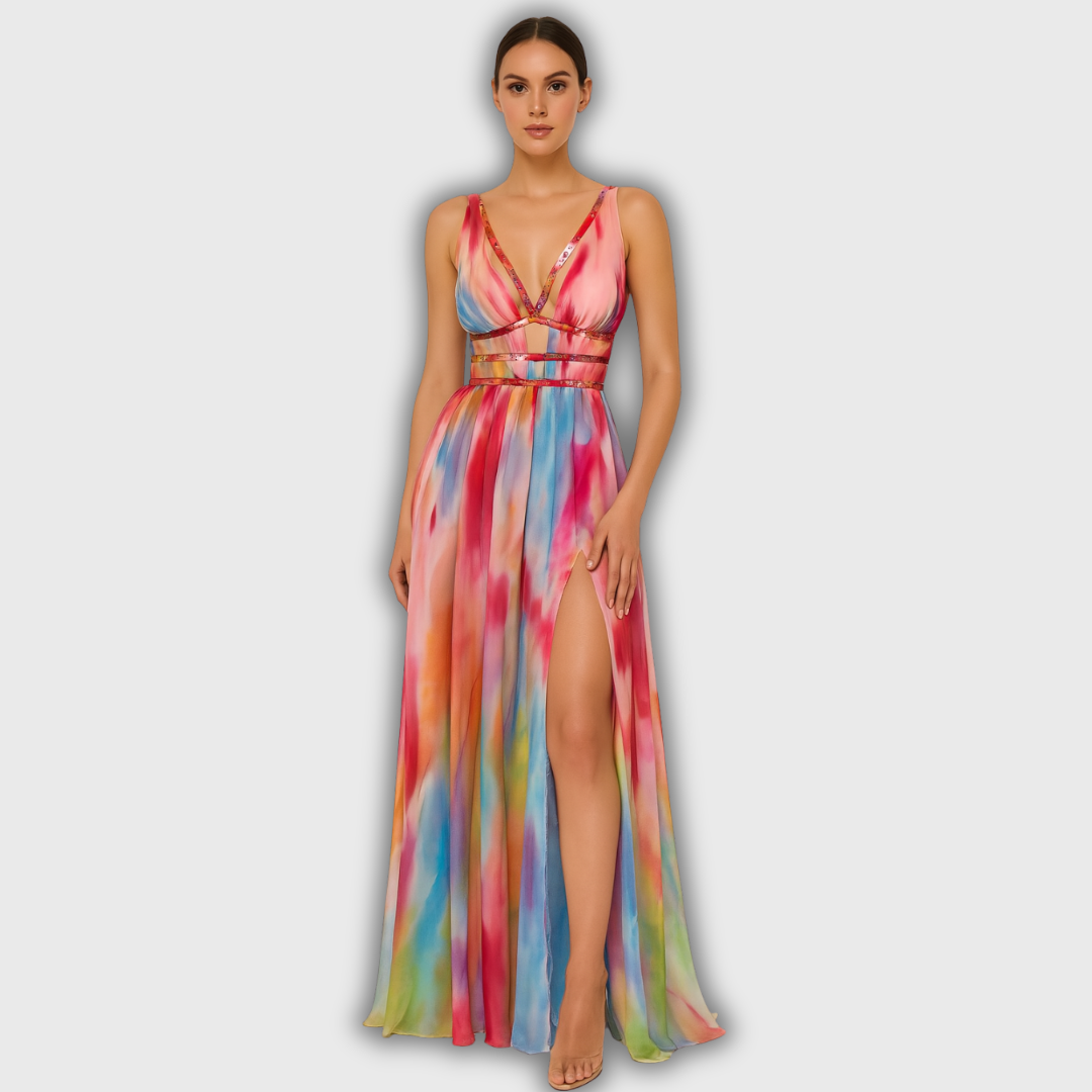 Freya | Maxikjole med print