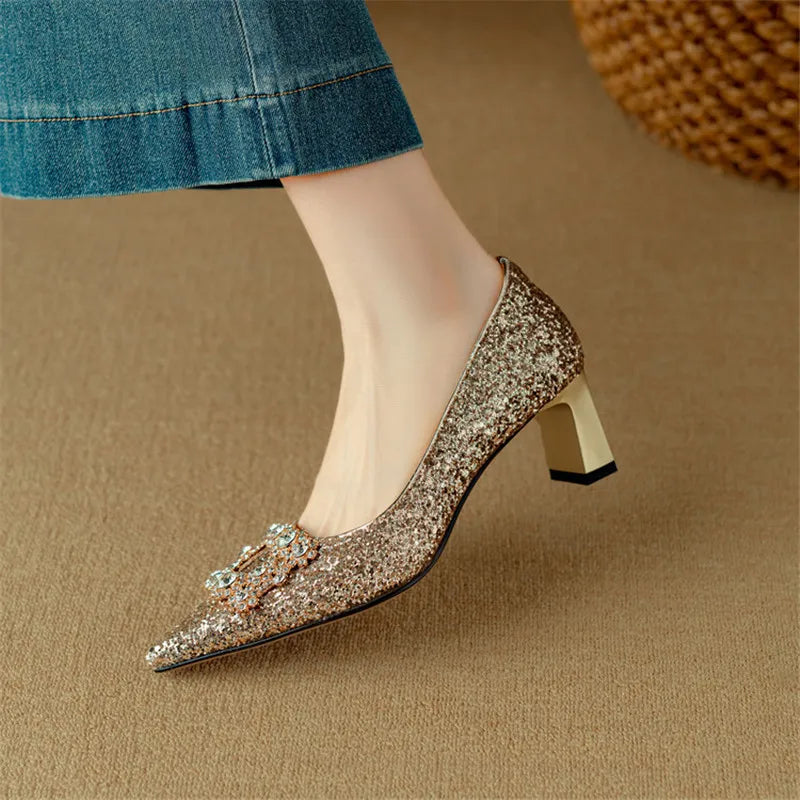 Marna | Pumps med glitter