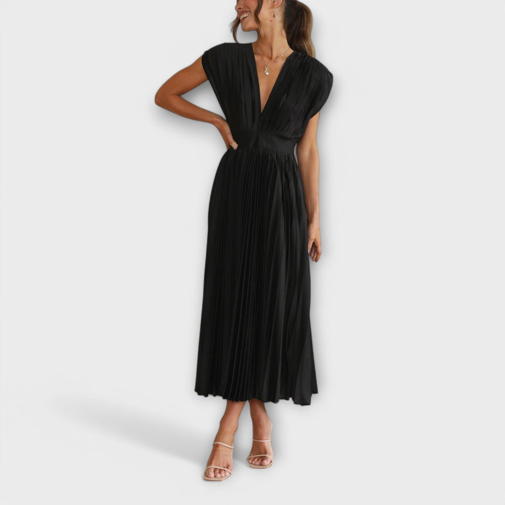 Maria – Stilfuld plisseret kjole