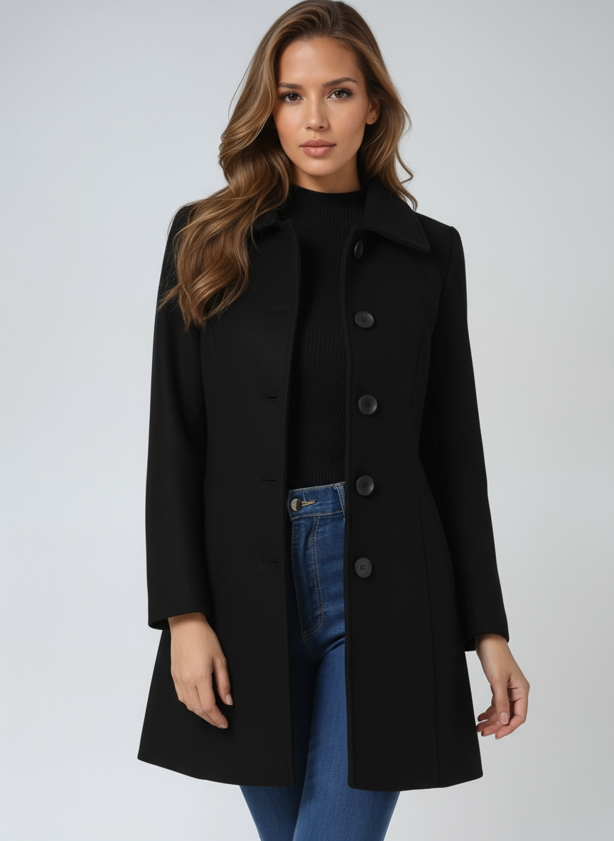 Elegant jakke i fit & flare