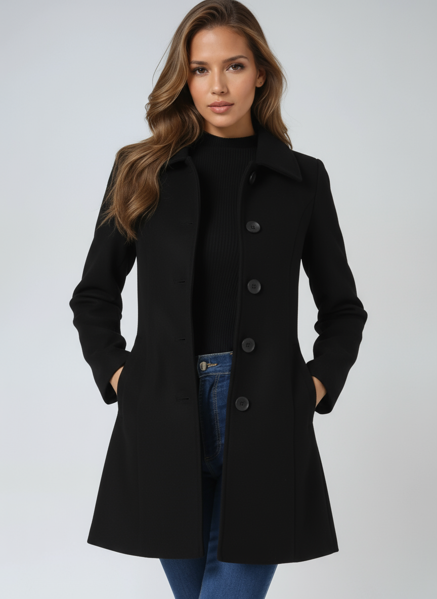 Elegant jakke i fit & flare