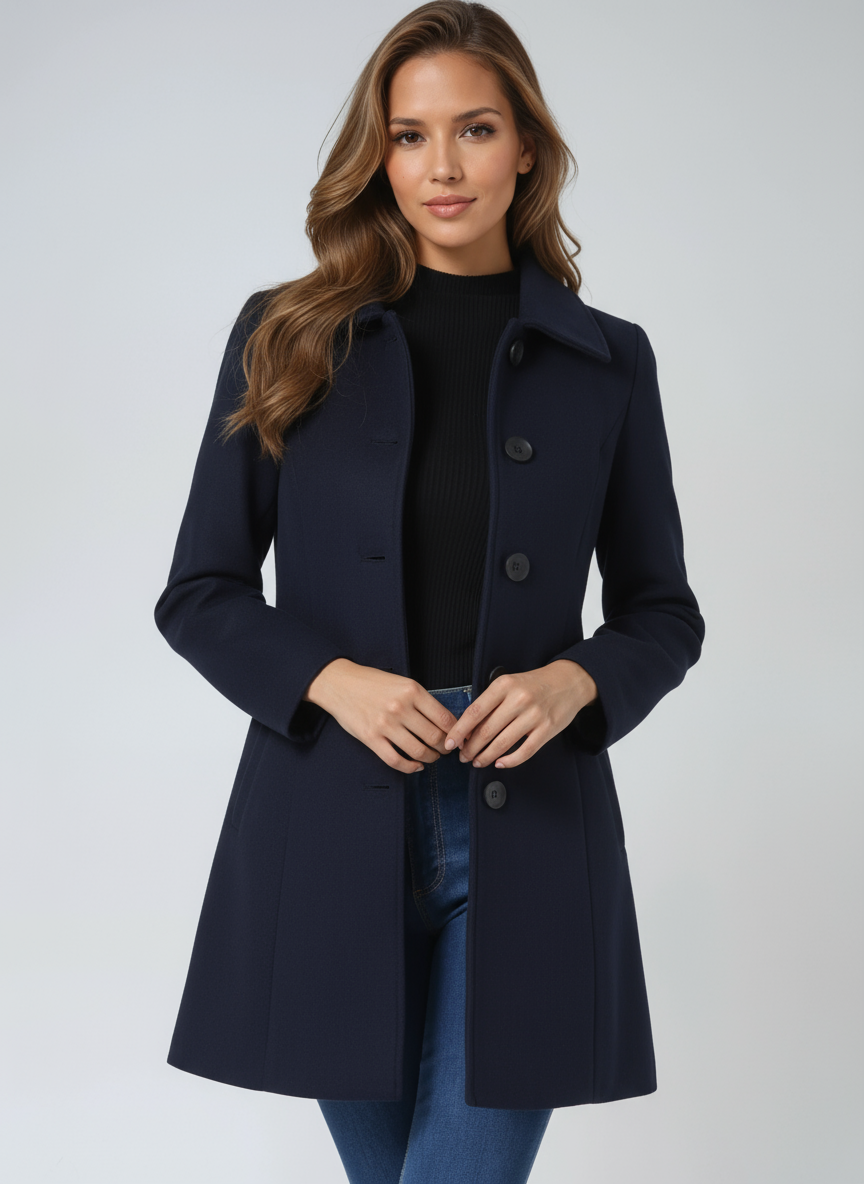 Elegant jakke i fit & flare