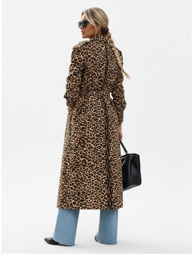Midifrakke i leopard