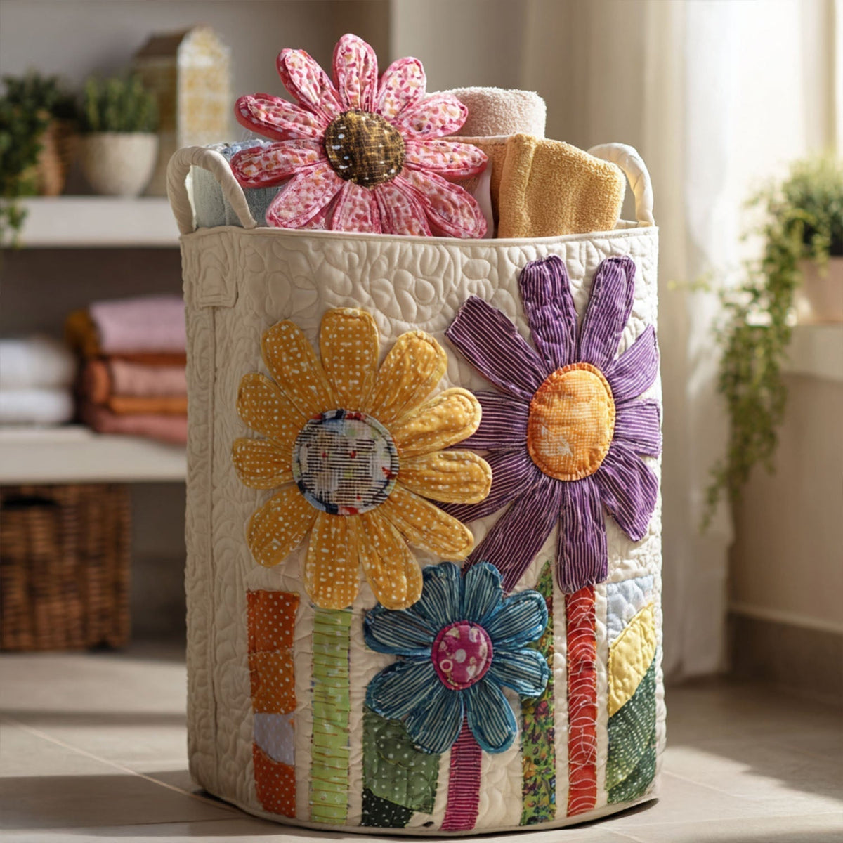 Vasketøjskurv – Antique Floral