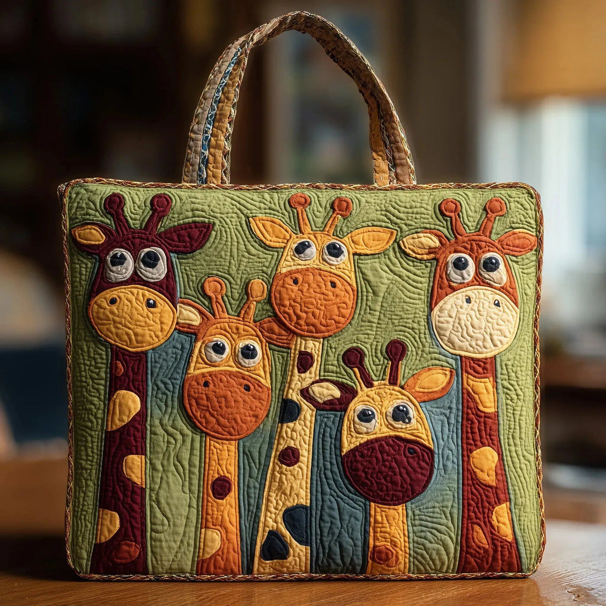 Håndlavet Totetaske – Giraffe
