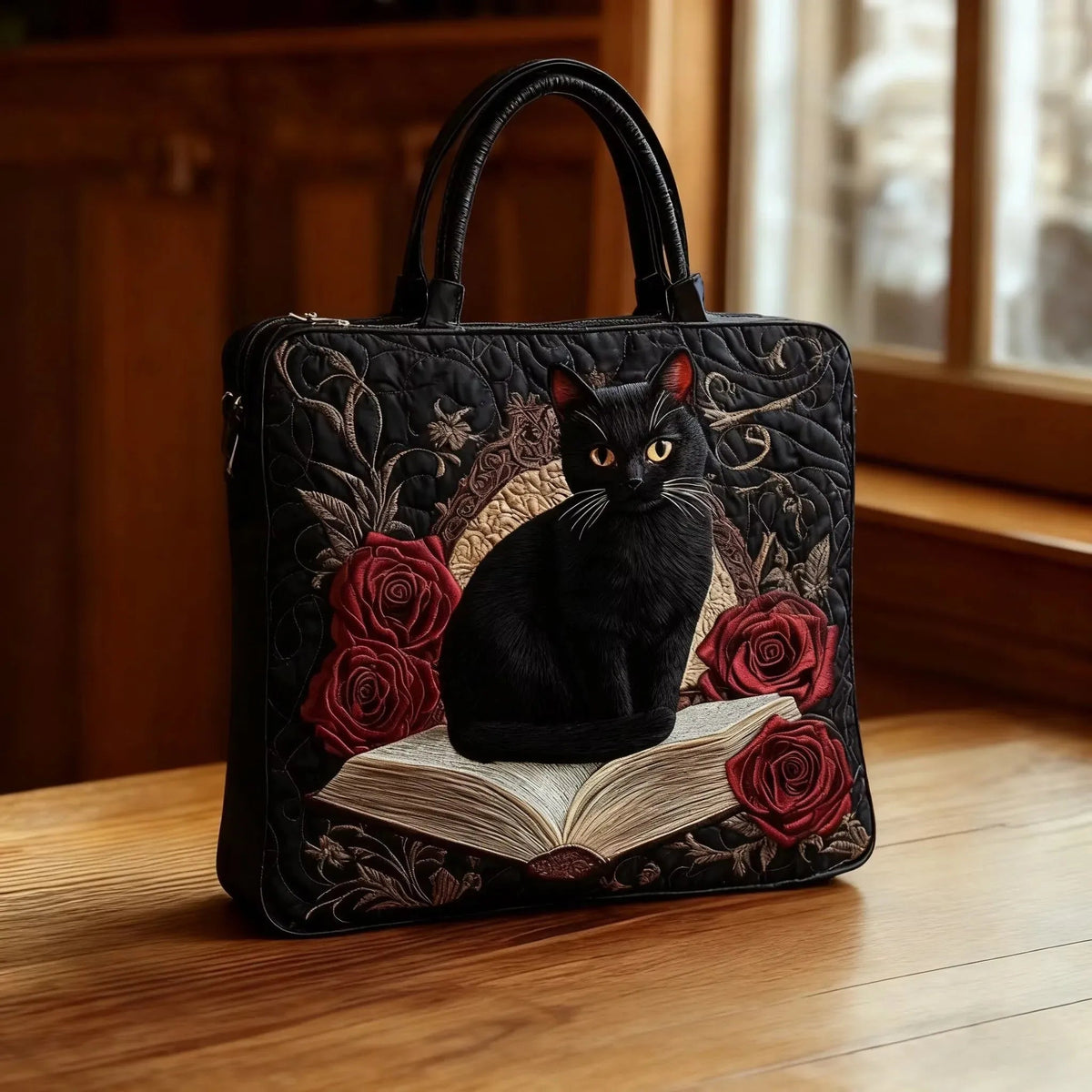 Håndlavet Totetaske – Black Cat Books