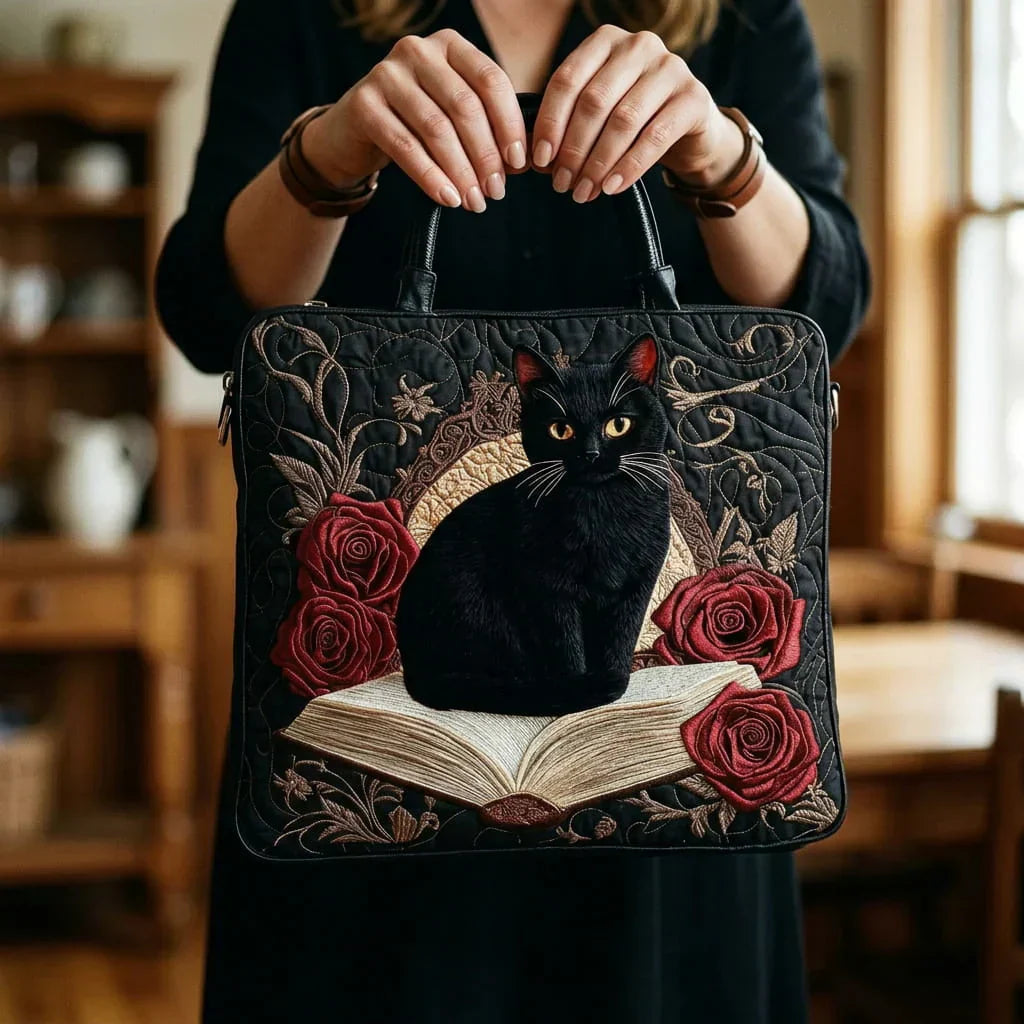 Håndlavet Totetaske – Black Cat Books