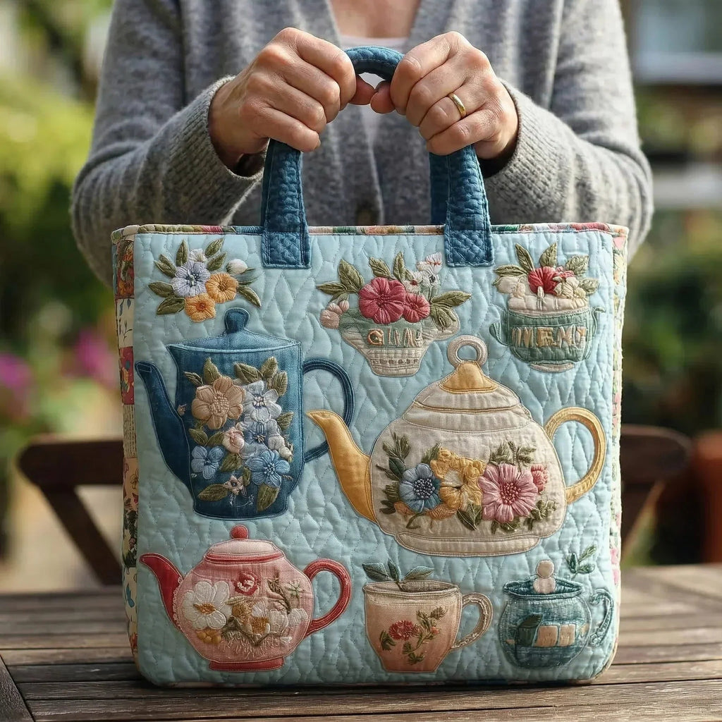 Håndlavet Totetaske – Flower Pattern