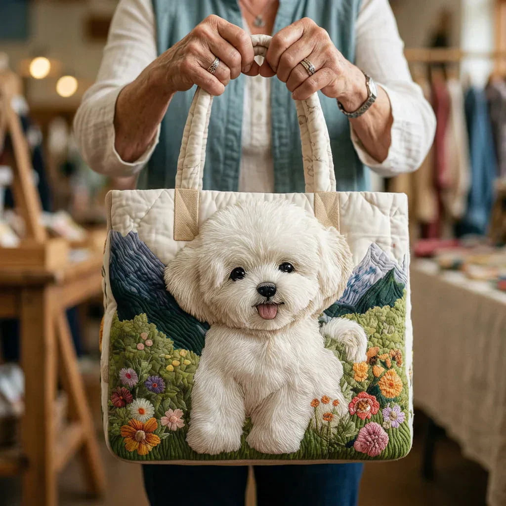 Håndlavet Totetaske – Cyan Enchanted