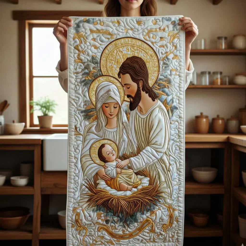 Quiltet Bordløber – Bethlehem Glow
