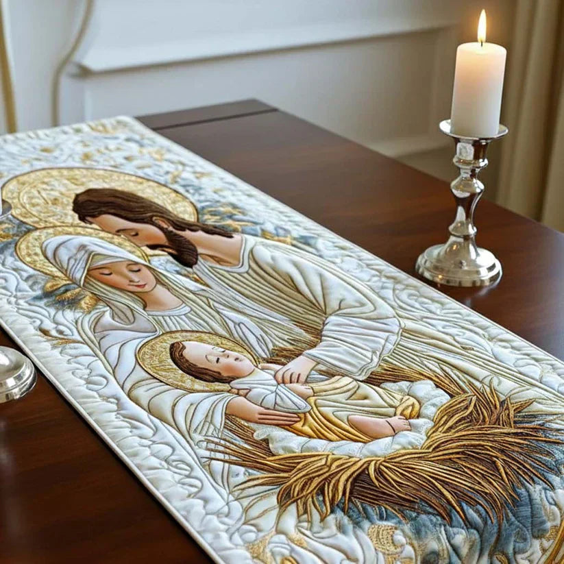 Quiltet Bordløber – Bethlehem Glow
