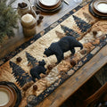 Quiltet Bordløber – Black Bear Family