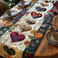 Quiltet Bordløber – Flower Motif
