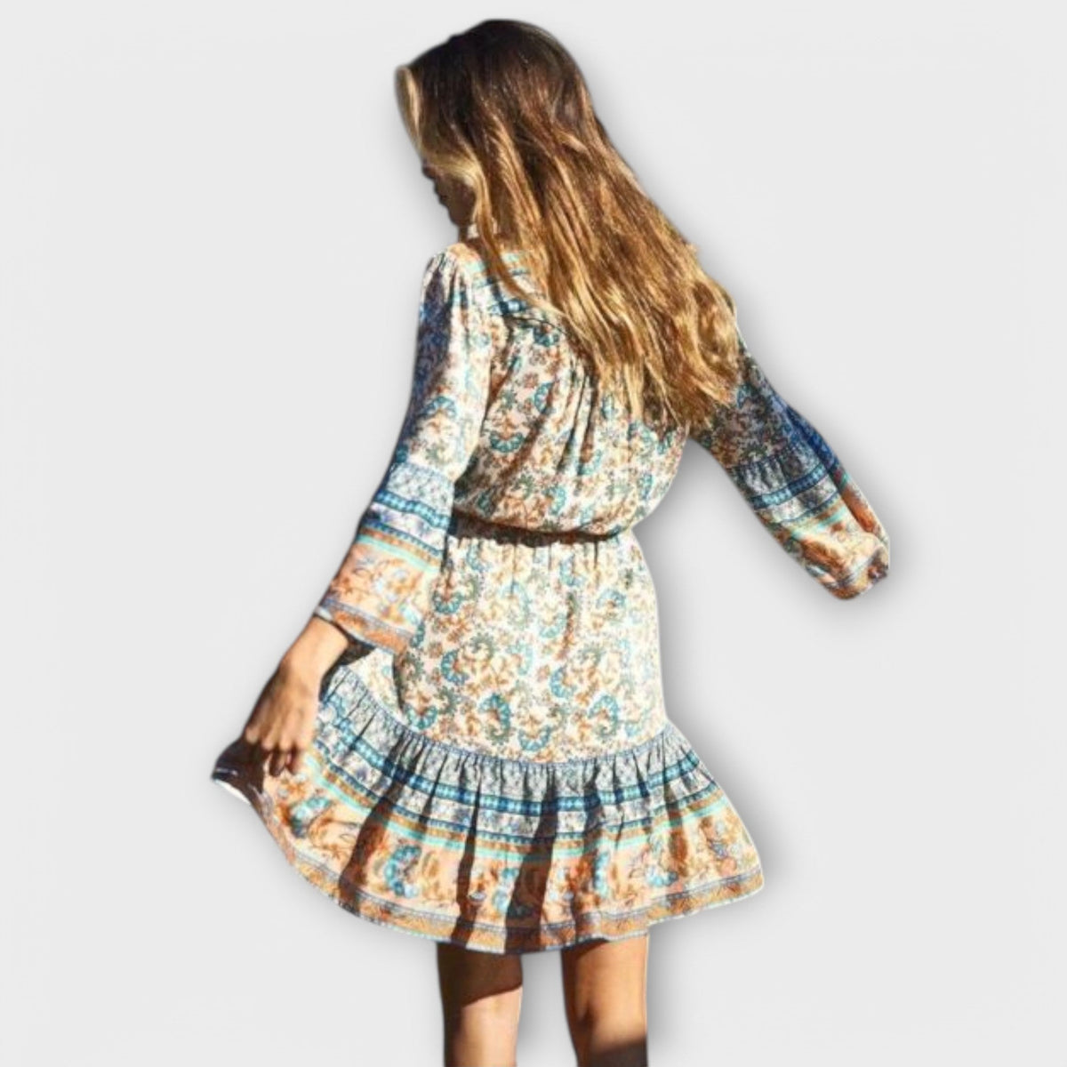Birthe – Kort boho-kjole