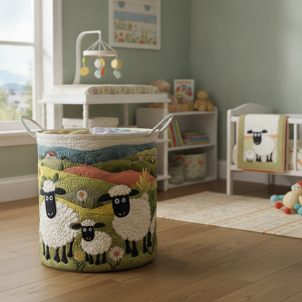 Vasketøjskurv – Cozy Sheep