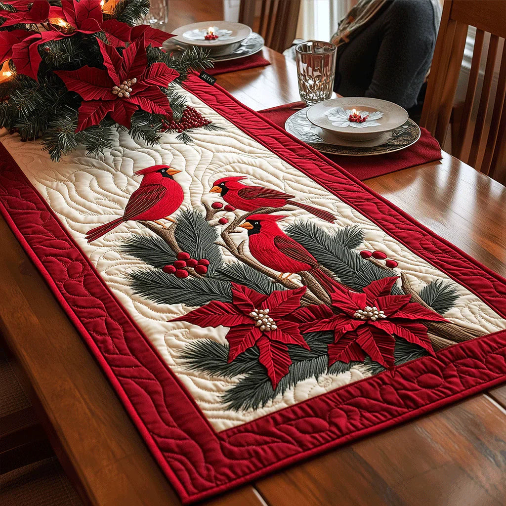 Quiltet Bordløber – Scarlet Wing