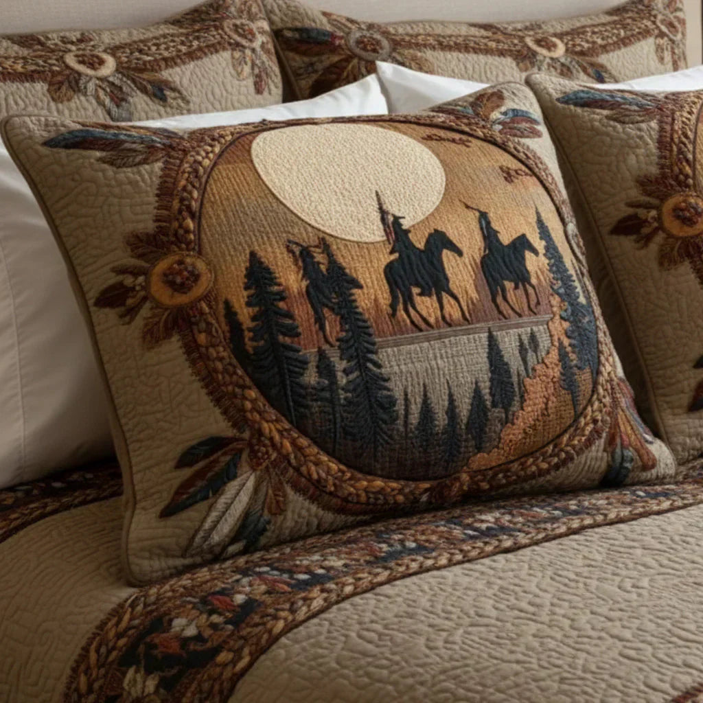 Quiltet Pudebetræk – Dream Catcher Round