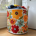 Vasketøjskurv – Floral Joy