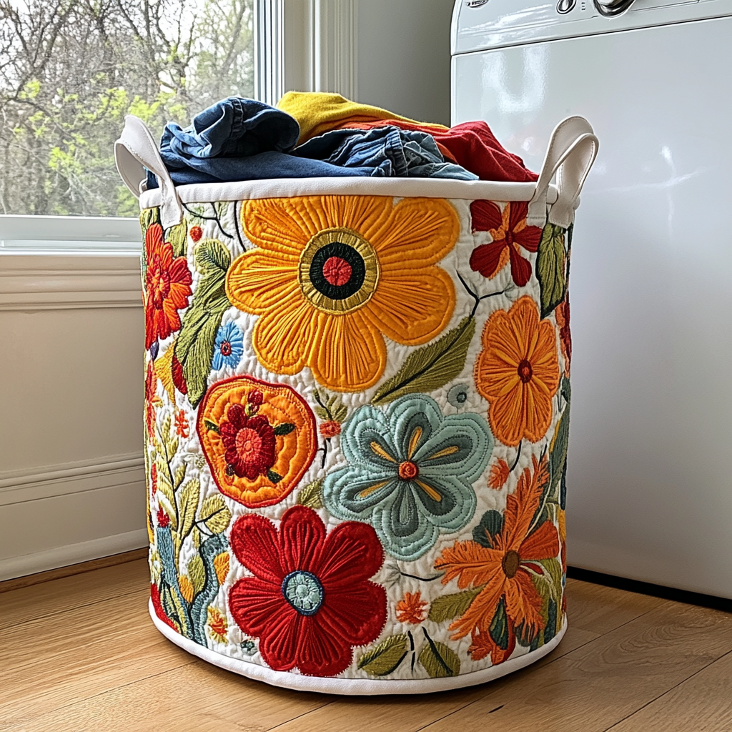 Vasketøjskurv – Floral Joy