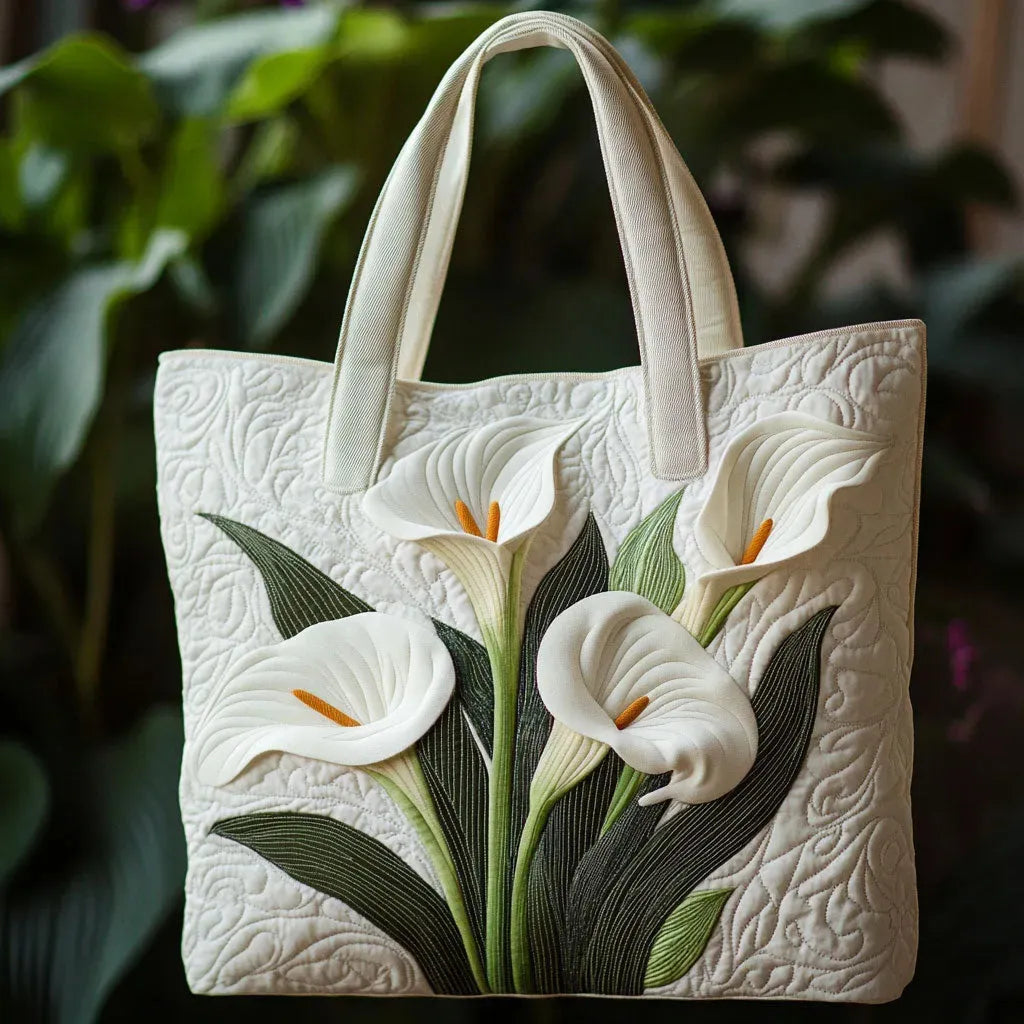Håndlavet Totetaske – White Allium