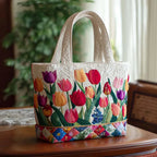 Håndlavet Totetaske – Tulip Garden