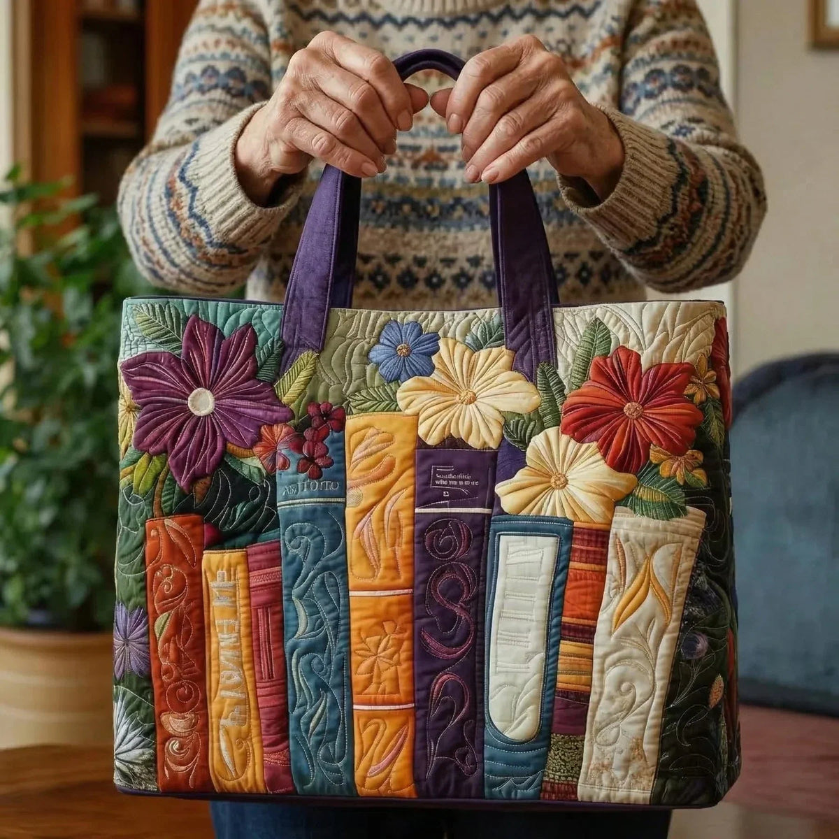 Håndlavet Totetaske – Booksfor Book Lovers